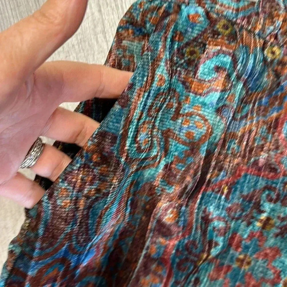 DIXIE - CHENILLE PATTERNED TROUSERS - MULTICOLOR size Med - Picture 6 of 9